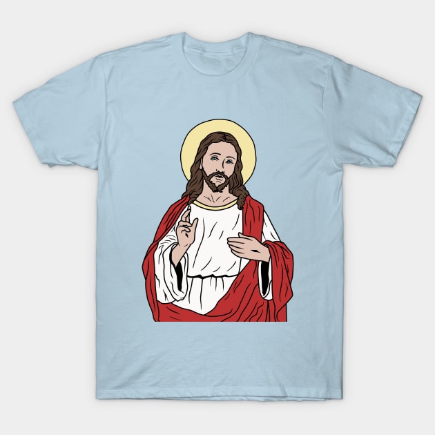 Jesus T-Shirt by valentinahramov